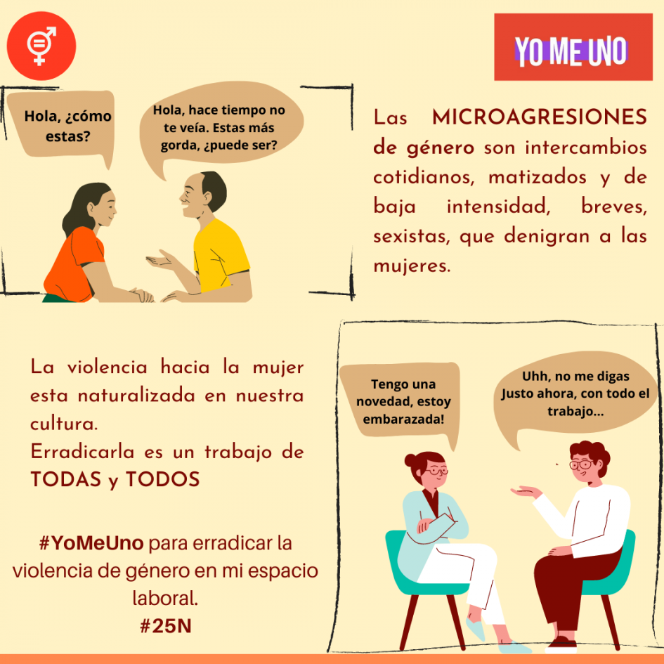 Imagen con mensajes sobre la violencia contra las mujeres