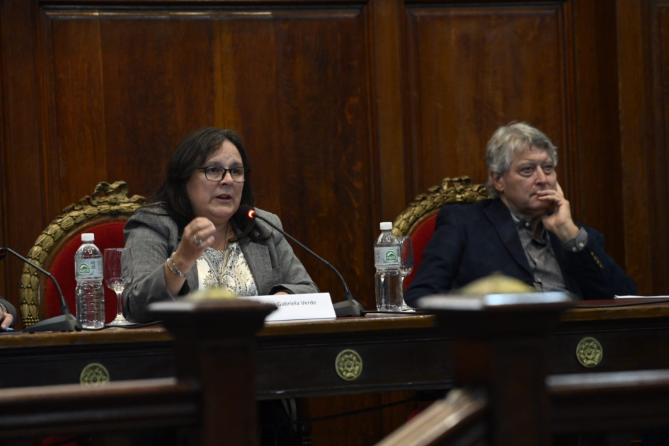 Subsecretaria Gabriela Verde y Rafael Michelini