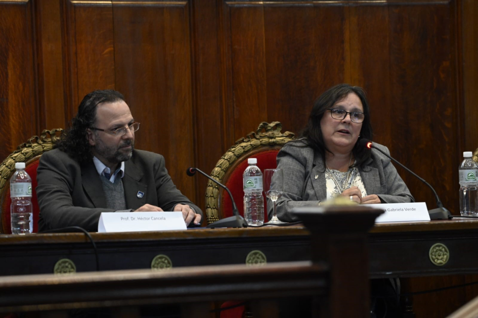 Subsecretaria Verde y Rector de la Udelar, Héctor Cancela
