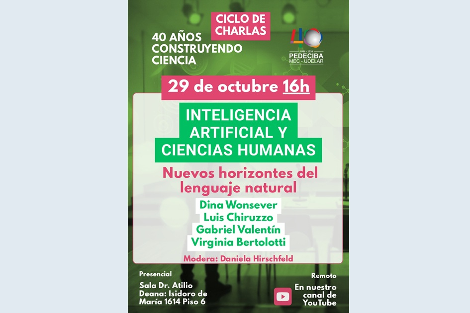 Flyer Ciclo de Charlas "Inteligencia Artificial y Ciencias Humanas" Flyer Ciclo de Charlas "Inteligencia Artificial y Ciencias Humanas"