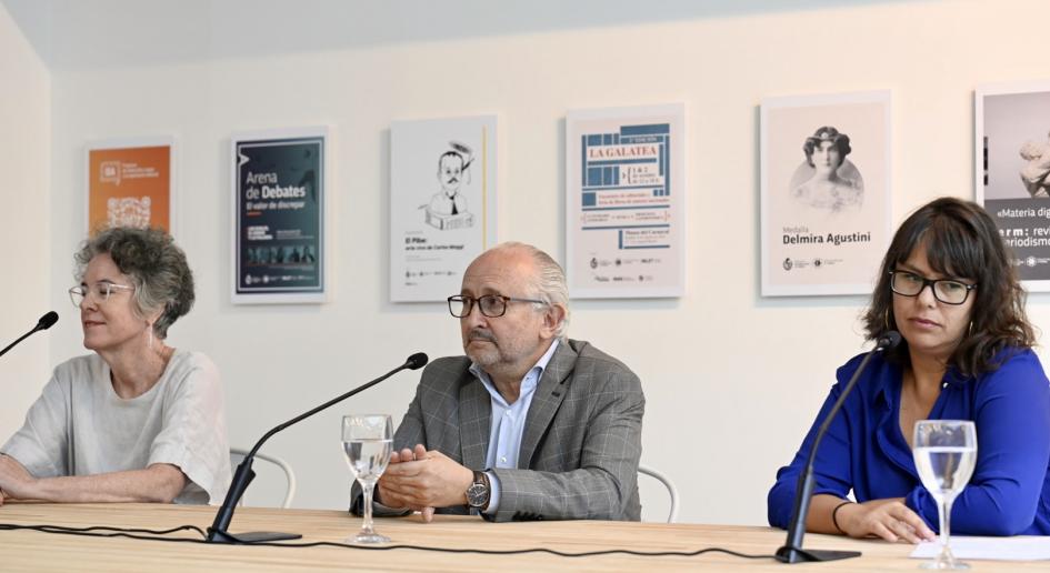 Mariana Wainstein, Pablo da Silveira y Patricia Papasso. Mariana Wainstein, Pablo da Silveira y Patricia Papasso.