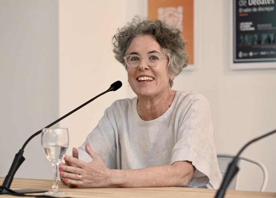 Mariana Wainstein durante el acto de toma de posesión de la Coordinación del Inmus. Mariana Wainstein durante el acto de toma de posesión de la Coordinación del Inmus.