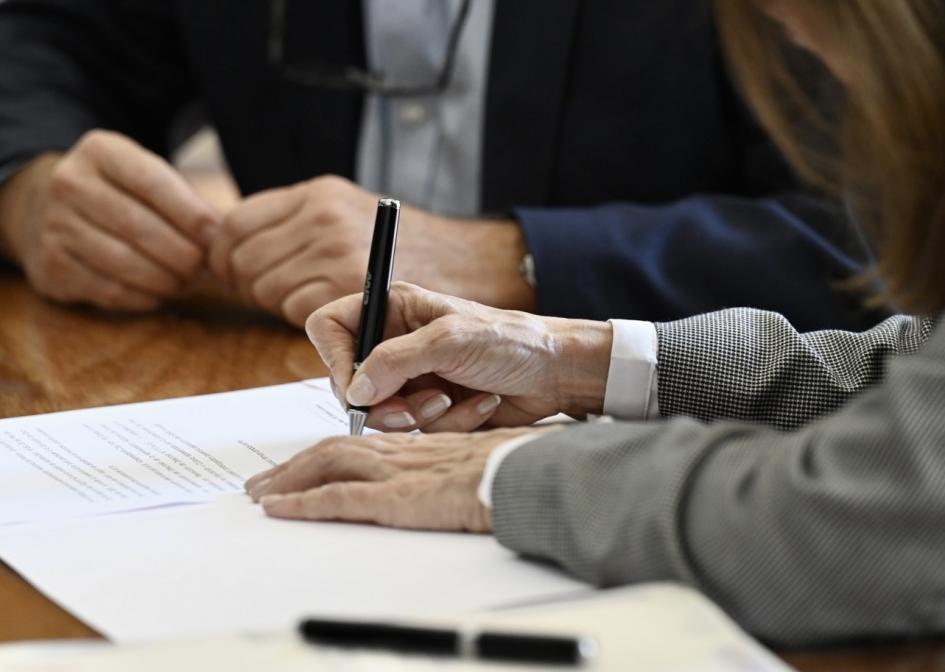 Firma del Acta de Donación. Firma del Acta de Donación.
