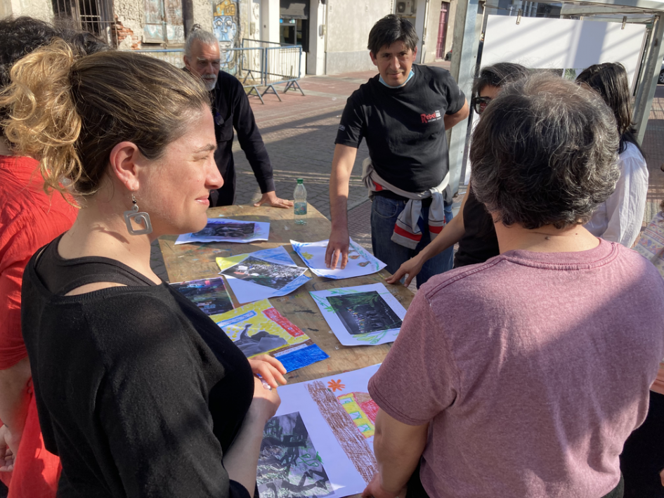 Actividad de taller de plástica de Urbano Sur en Fotogalería Ciudad Vieja. Actividad de taller de plástica de Urbano Sur en Fotogalería Ciudad Vieja.