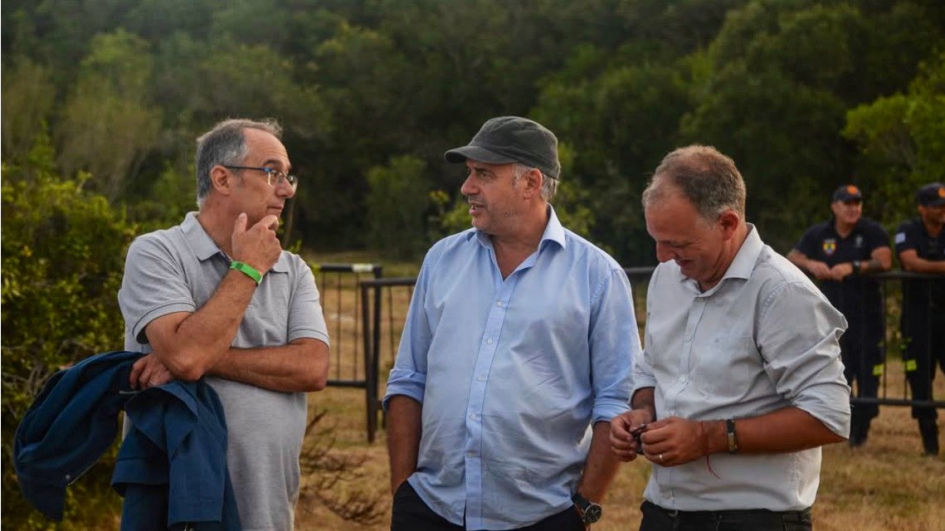 Presidente Orsi, Ministro Mahía y Director Quirici