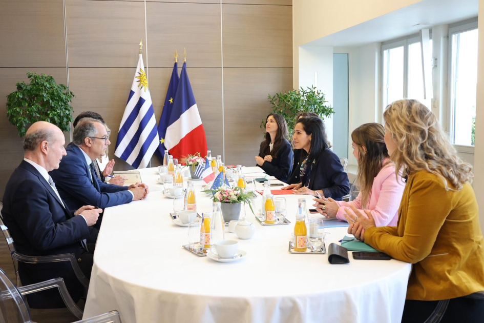 Reunión con la Alta Comisionada para la Infancia del gobierno francés, Sarah El Hairy.