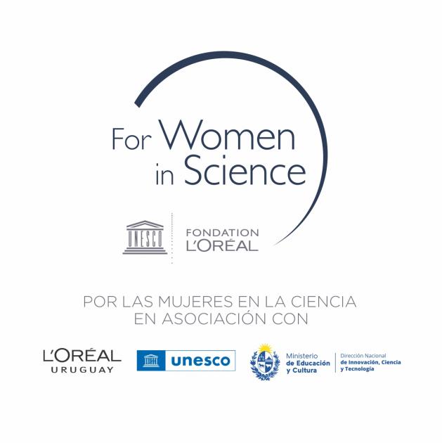 Logos de instituciones convocantes al Premio L'Oréal UNESCO Por las Mujeres en la Ciencia