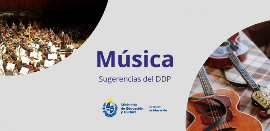 Imagen de orquesta sinfónica y de guitarras