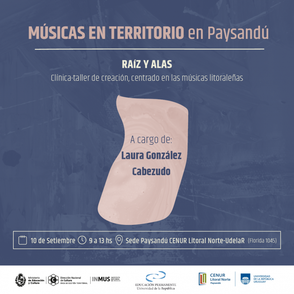 afiche informativo taller sobre las músicas litoraleñas en Paysandú afiche informativo taller sobre las músicas litoraleñas en Paysandú