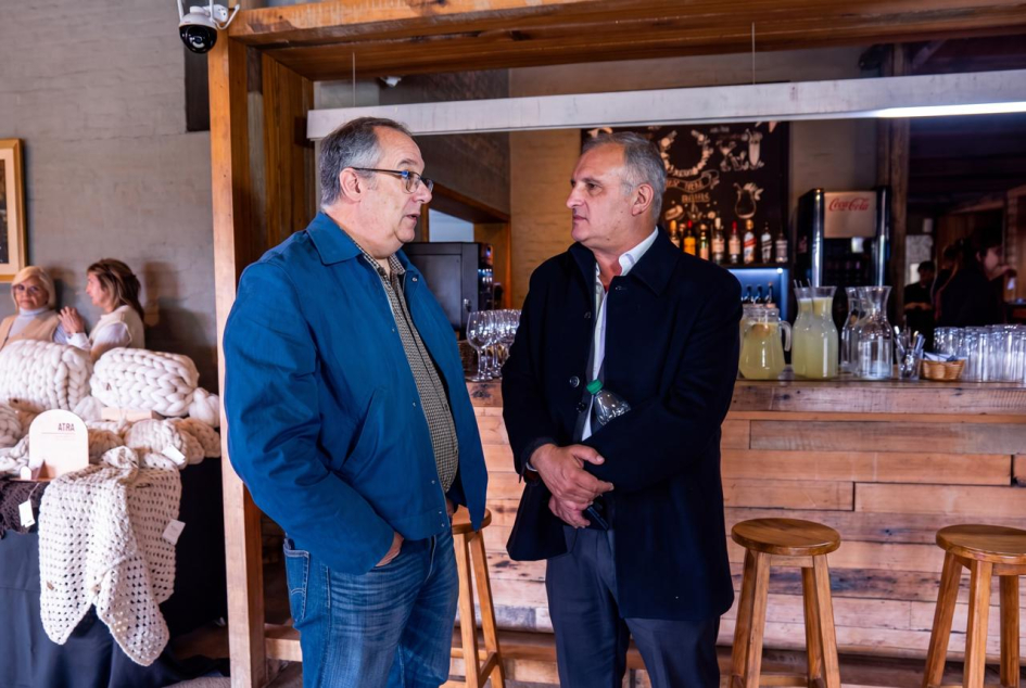 Ministro de Educación y Cultura, José Carlos Mahía, e Intendente de Lavalleja, Daniel Ximenez