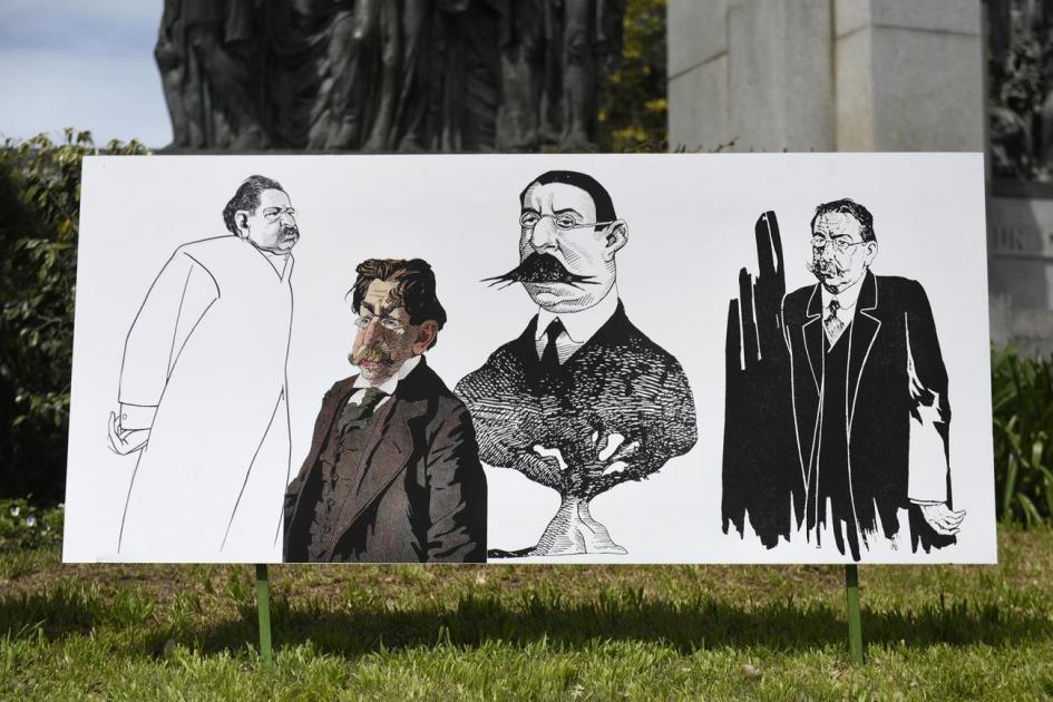 Muestra de caricaturas de Rodó en Parque