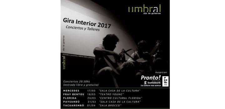 Umbral dúo de GUITARRAS en Mercedes y Fray Bentos