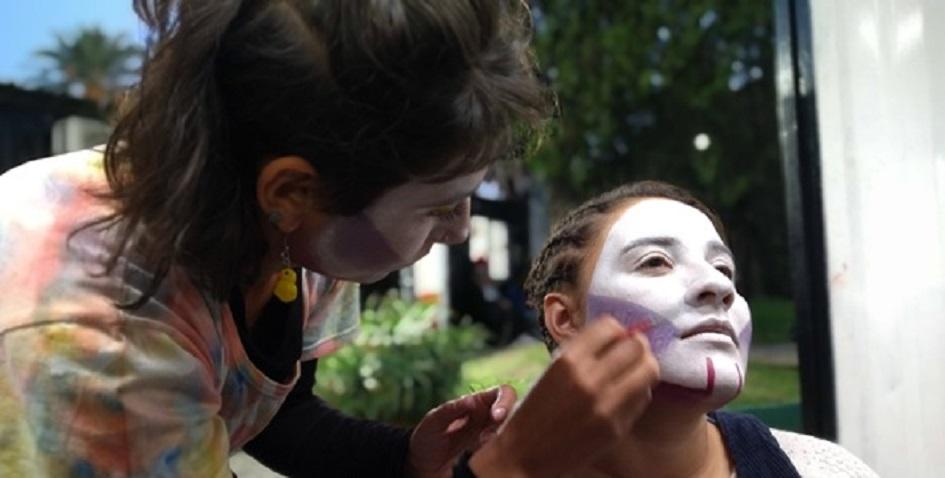 Colectivos de Fray Bentos en Encuentro de Murguistas Feministas 