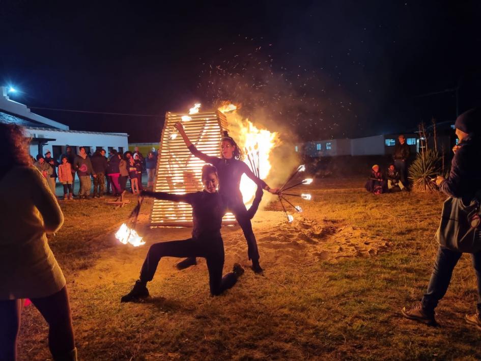 Celebración del solsticio de invierno en el Centro Cultural Nacional de La Paloma