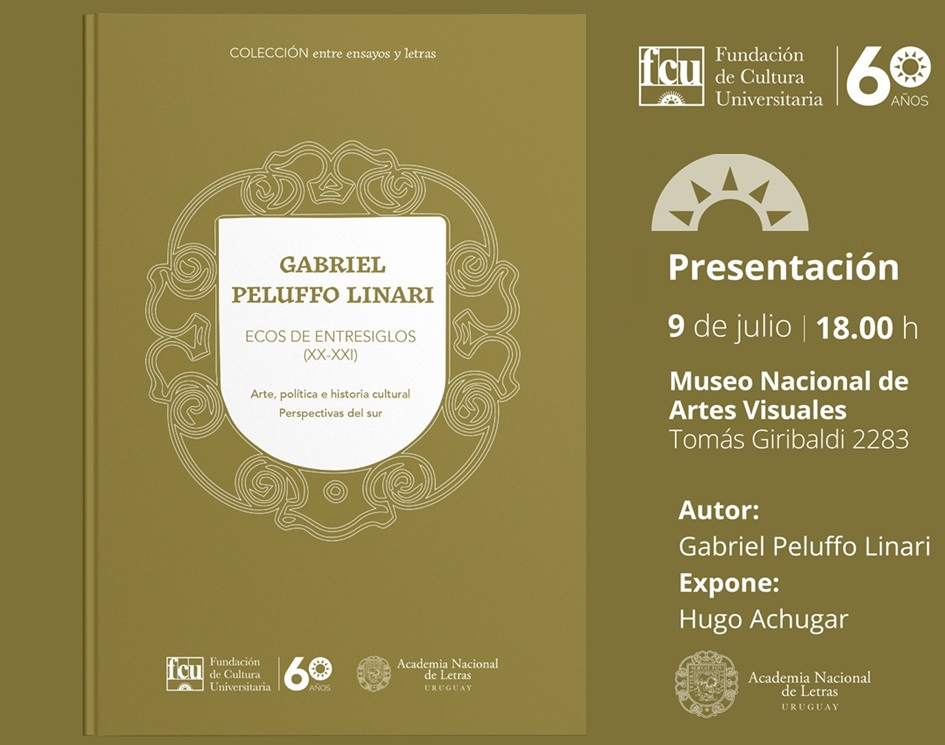 Gabriel Peluffo presenta su libro “Ecos de entresiglos (XX-XXI)”