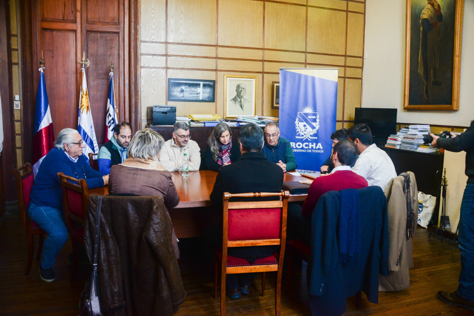 Plano general de una sala de reuniones