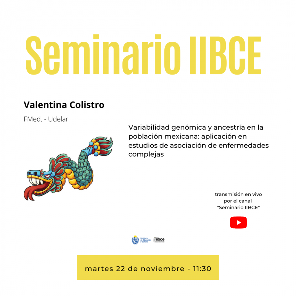 Seminario Institucional el martes 22 de noviembre de 2022 - 11:30 Seminario Institucional el martes 22 de noviembre de 2022 - 11:30
