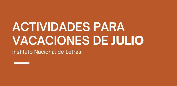 Letras, actividades para vacaciones de julio