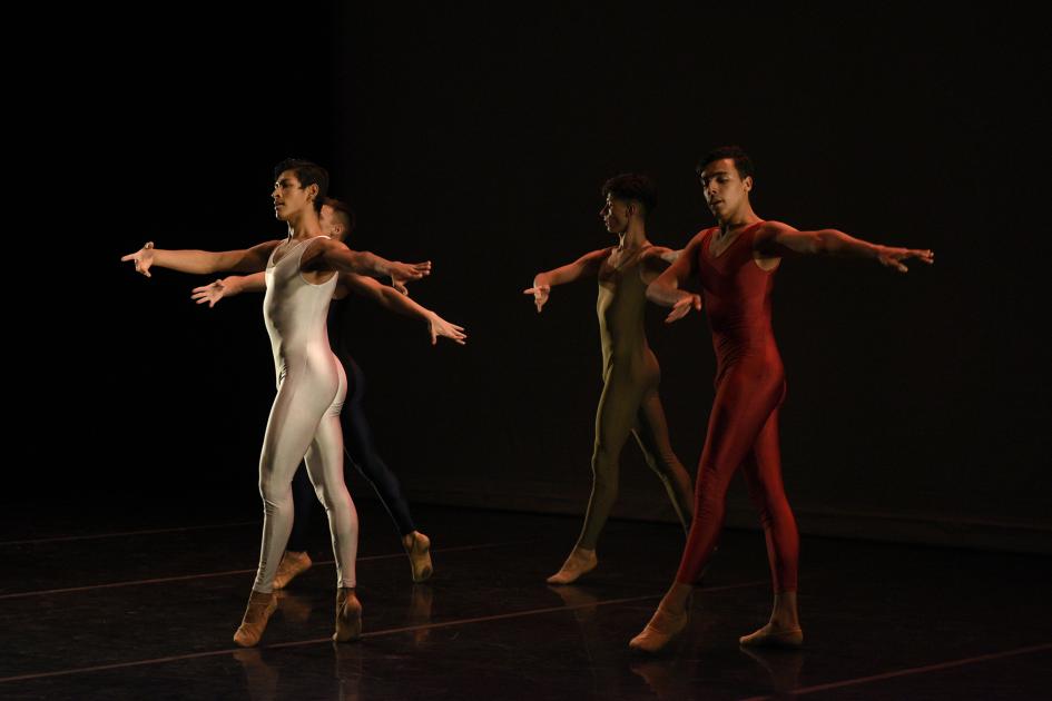 Hombres bailando ballet