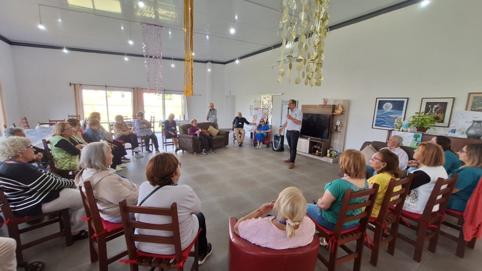 José Sotelo en el Centro de Día de Melo
