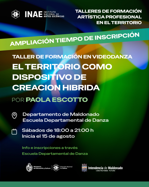 Abren las inscripciones a los Talleres de Formación Artística Profesional en Territorio Abren las inscripciones a los Talleres de Formación Artística Profesional en Territorio