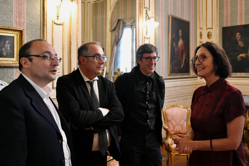 Ministro Mahía y autoridades del MEC en el Palacio Taranco Ministro Mahía y autoridades del MEC en el Palacio Taranco