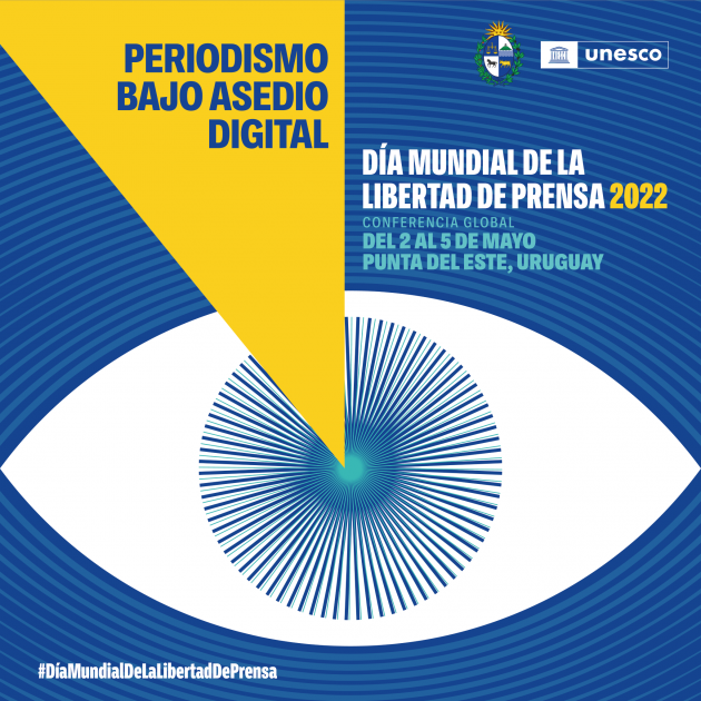 Afiche convocatoria UNESCO Placa invitación conferencia