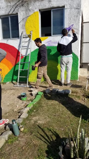 Pintada jóvenes pintando