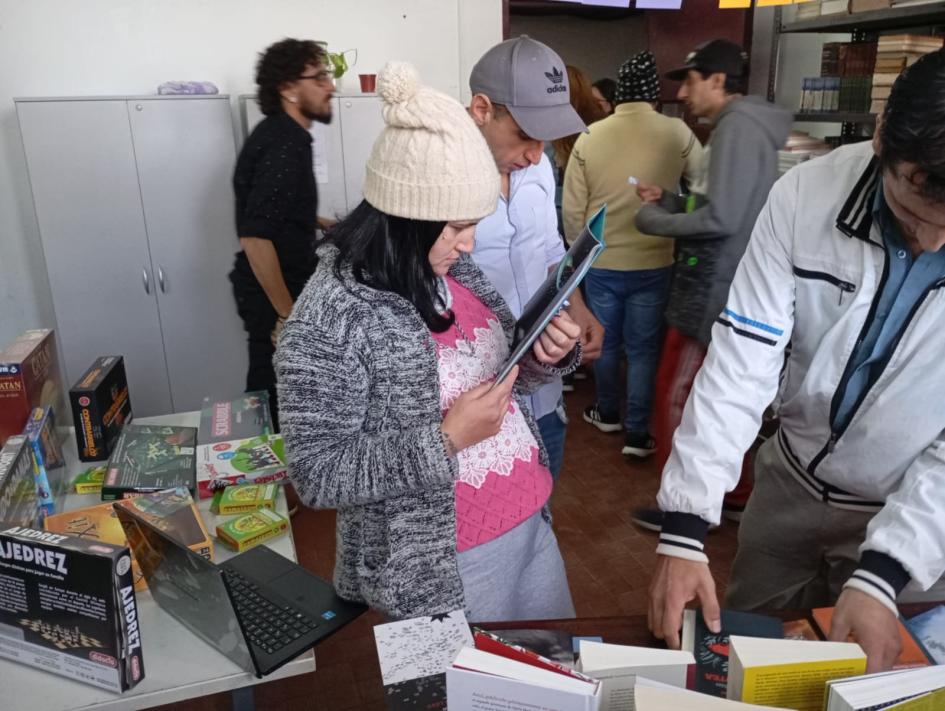 Inauguración de biblioteca multimodal en la Unidad N.º16 de Paysandú Usuarios participando de la inauguración