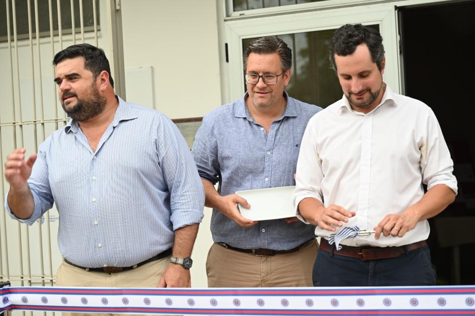 Inauguración de obras Cecap Paysandú Autoridades
