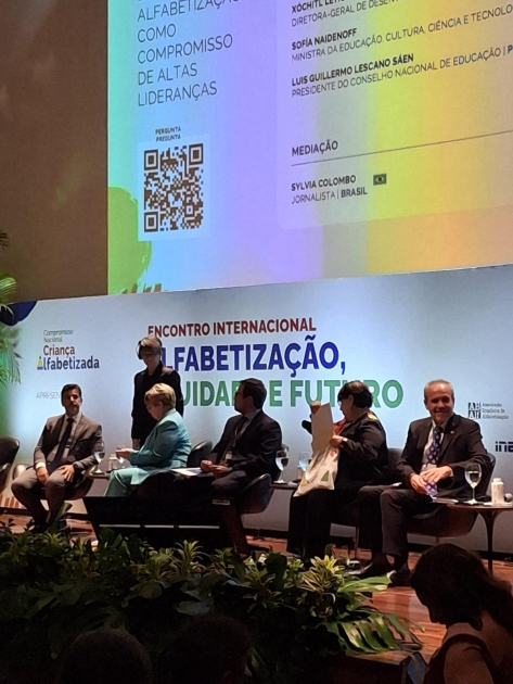 Personas en una conferencia