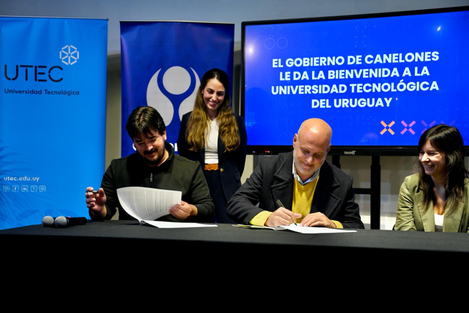 Ministro Mahía acompañó en Las Piedras firma de convenio que permitirá instalación de UTEC Ministro Mahía acompañó en Las Piedras firma de convenio que permitirá instalación de UTEC