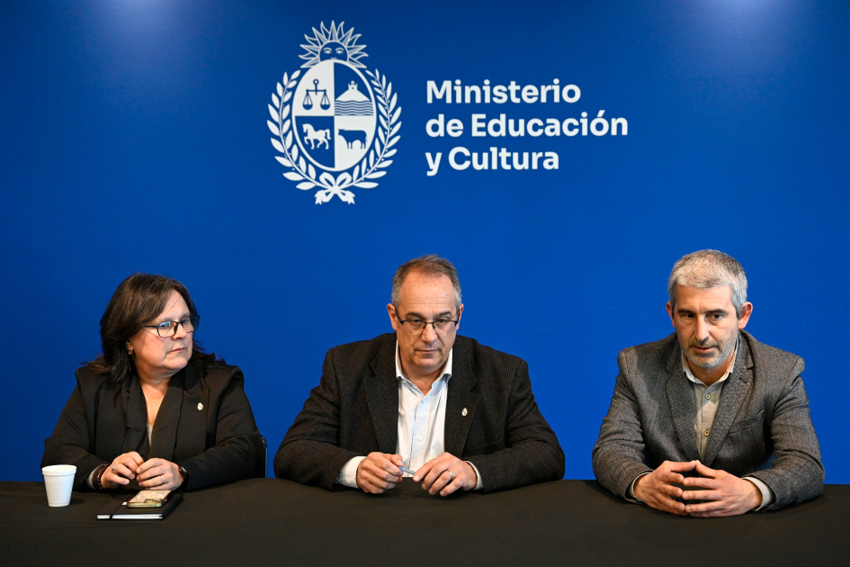 Palabras del presidente de ANEP, Pablo Caggiani. Reunión de autoridades MEC - ANEP