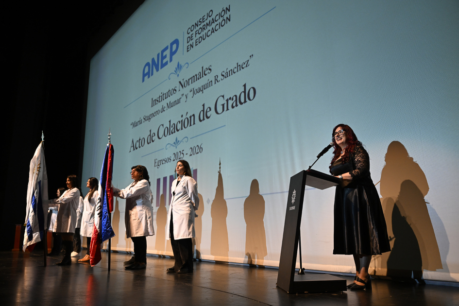 Acto de colación de los Institutos Normales de Montevideo