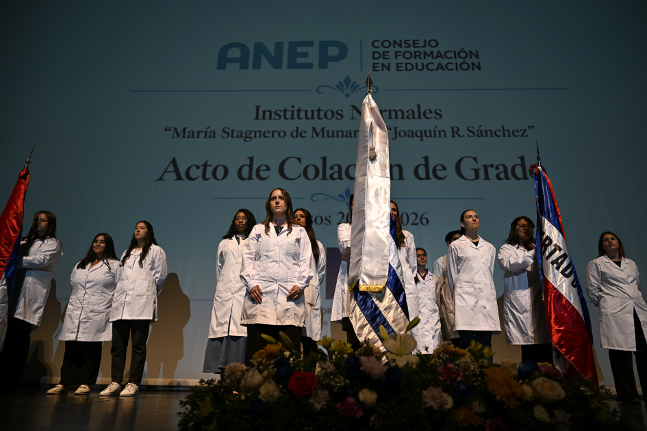 Acto de colación de los Institutos Normales de Montevideo