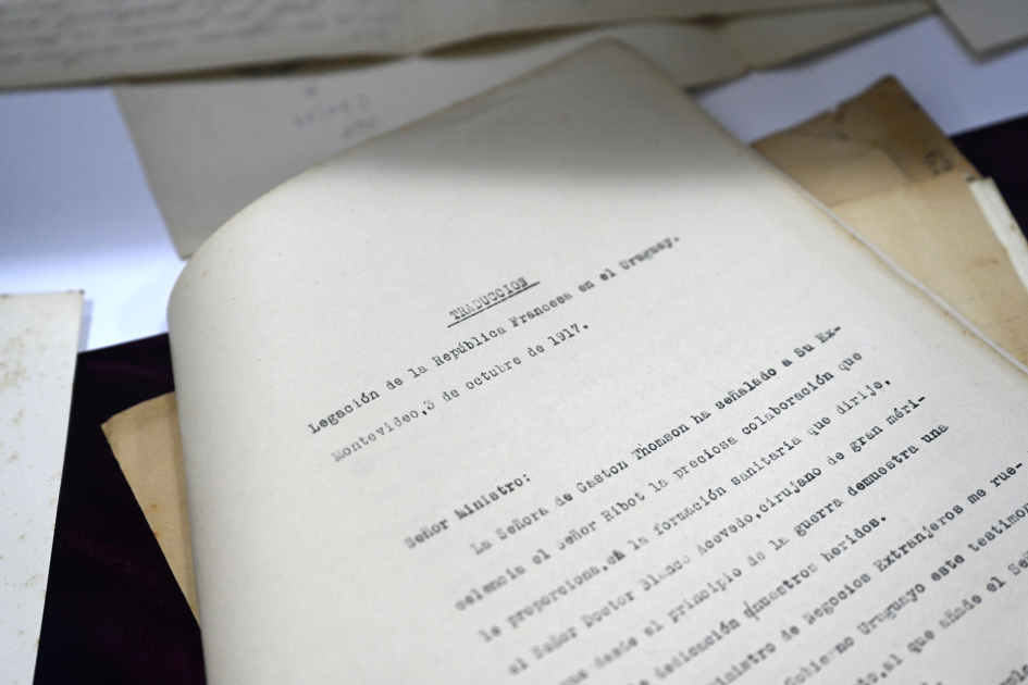 Carta en exposición