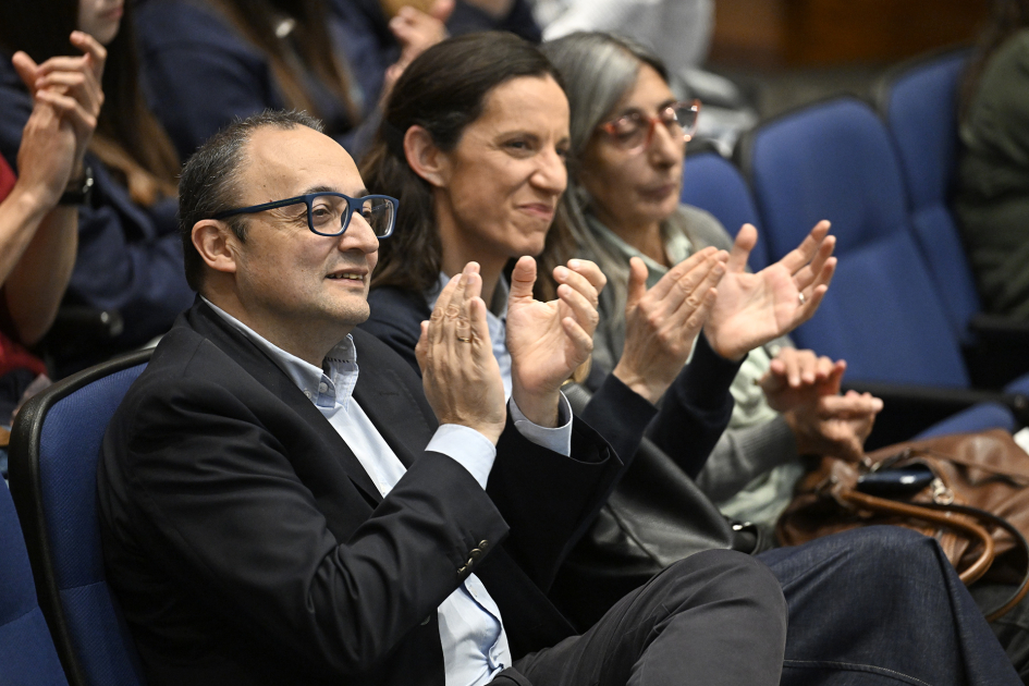 Director General, Carlos Varela Ubal y coordinadora del Instituto Nacional de Letras, Valeria Tanco