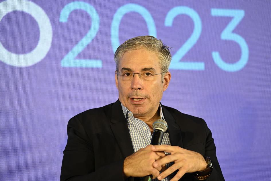 Robert Silva durante el lanzamiento de los Premios y Fondos Nodo. Robert Silva durante el lanzamiento de los Premios y Fondos Nodo.
