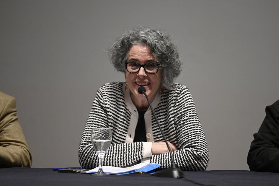 Mariana Wainstein durante la presentación del Fidae en Torre Ejecutiva