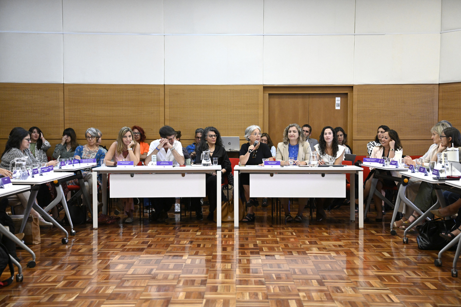 Plano general de la reunión