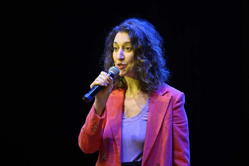 Danna Liberman, presentadora de la jornada.