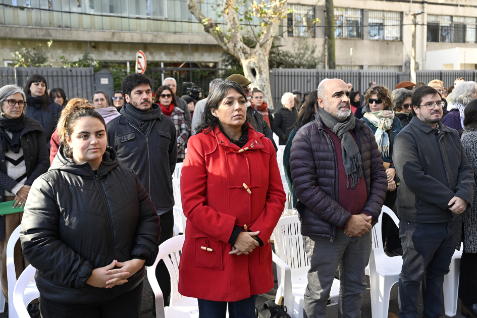 Magela Brum junto autoridades