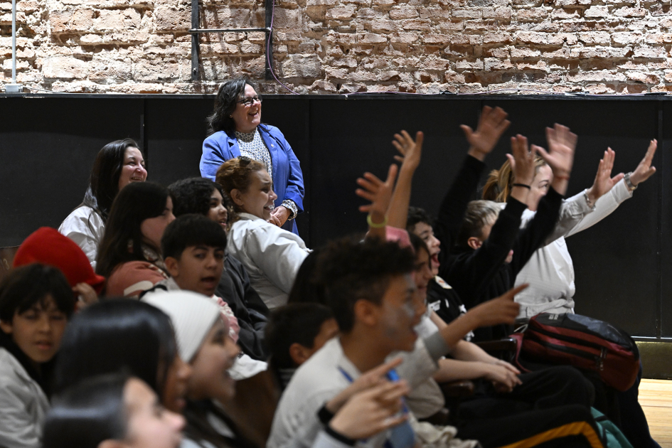 La subsecretaria, Gabriela Verde, presente en «Escuelas a Escena»