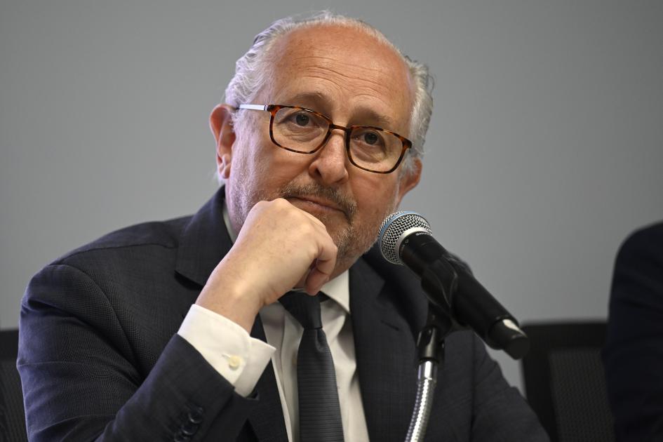 Primer plano del ministro Pablo Da Silveira.