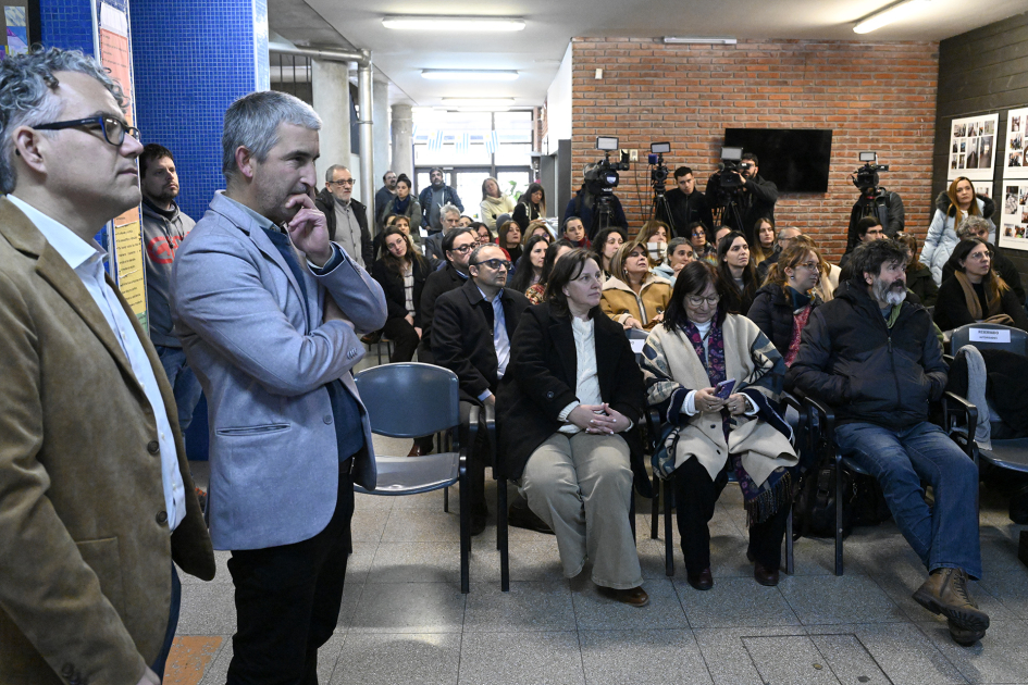 Autoridades en el marco de la presentación de «Cada día cuenta»