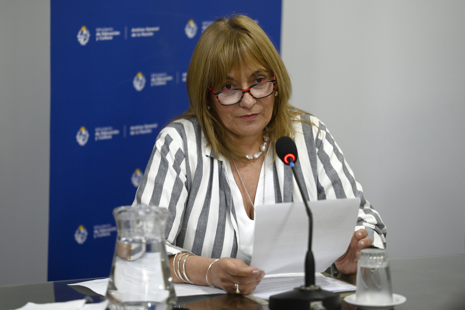 Persona habla al público
