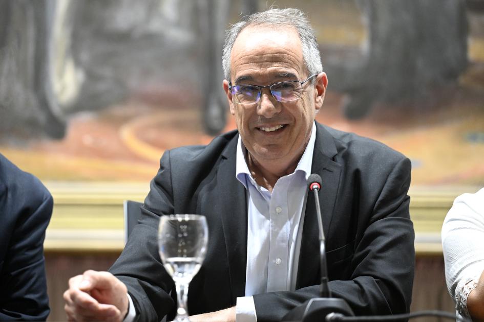 El ministro José Carlos Mahía durante la toma de posesión.