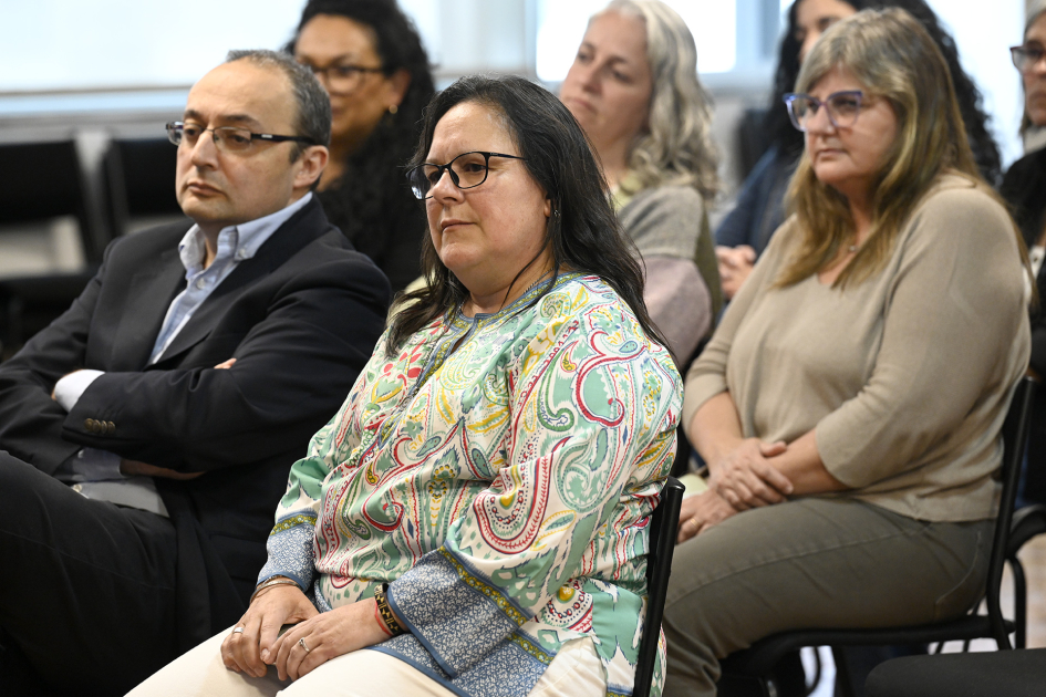 Director general del MEC, Carlos Varela y subsecretaria Gabriela Verde.