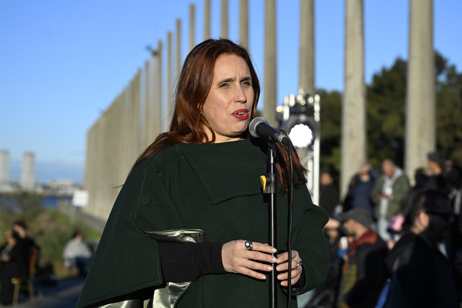 Maria Eugenia vidal presente en el evento 200 Guitarras Uruguayas
