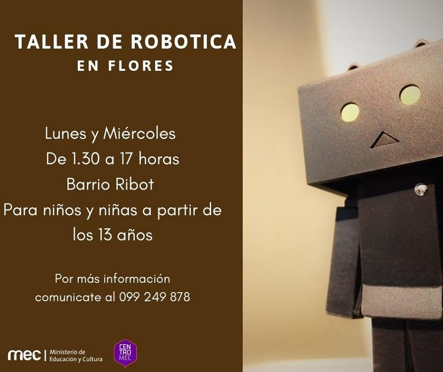 Invitación para Taller de robótica Placa de invitación
